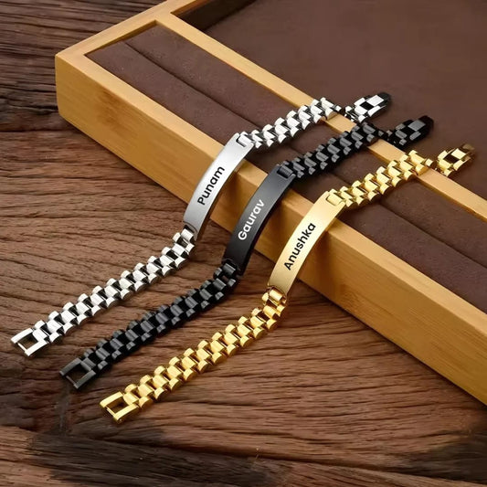 Engraved Name Bracelet + Free Ring Just 1250!